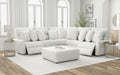 Catnapper - 336 Majesty 3 Piece Power Deep Seat Sectional Sofa in White - 63366-3368-63367-WHITE - GreatFurnitureDeal