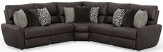 Catnapper - 428 Royster 4 Piece Motion Sectional Sofa in Sable - 64286-4288-64287-428-28 - GreatFurnitureDeal