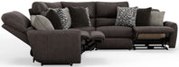 Catnapper - 428 Royster 3 Piece Motion Sectional Sofa in Sable - 64286-4288-64287 - GreatFurnitureDeal