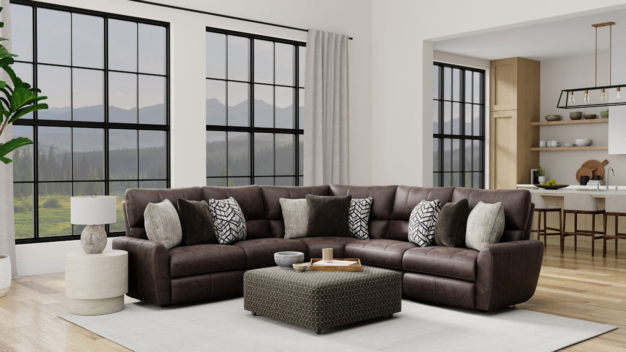 Catnapper - 428 Royster 3 Piece Motion Sectional Sofa in Sable - 64286-4288-64287 - GreatFurnitureDeal