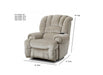 Motion Ease - Houston King Comfort Power Recliner in Dune - 232-95-17 - GreatFurnitureDeal