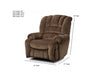 Motion Ease - Houston King Comfort Power Recliner in Driftwood - 232-95-21 - GreatFurnitureDeal