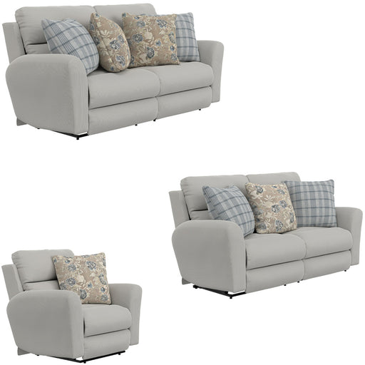Catnapper - Chappy 3 Piece Reclining Living Room Set in Chambray - 2321-22-07-CHAMBRAY - GreatFurnitureDeal