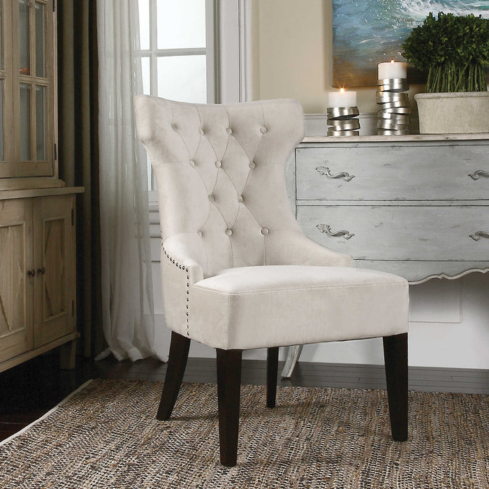 Uttermost - Arlette Tufted Wing Chair - 23239