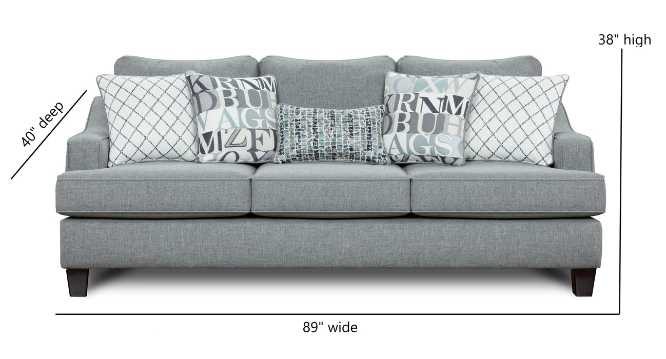 Southern Home Furnishings - Macarena Sofa in Grey - 2334-KP Macarena Cadet - GreatFurnitureDeal