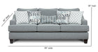 Southern Home Furnishings - Macarena Sofa in Grey - 2334-KP Macarena Cadet - GreatFurnitureDeal