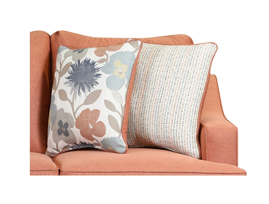 Southern Home Furnishings - Laurent Sofa in Coral - 2330 Laurent Coral - GreatFurnitureDeal