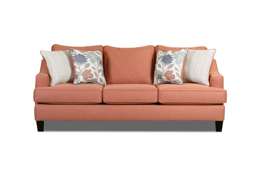 Southern Home Furnishings - Laurent Sofa in Coral - 2330 Laurent Coral - GreatFurnitureDeal