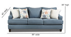 Southern Home Furnishings - Laurent Sofa in Navy - 2330 Laurent Steel - GreatFurnitureDeal