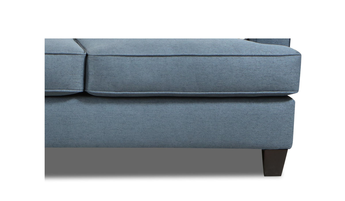 Southern Home Furnishings - Laurent Sofa in Navy - 2330 Laurent Steel - GreatFurnitureDeal