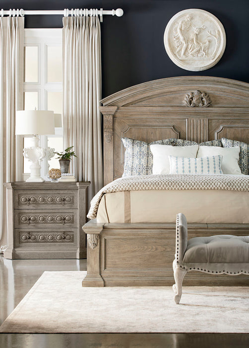 ART Furniture - Arch Salvage Queen Chambers Panel Bed in Parch - 233155-2802 - GreatFurnitureDeal