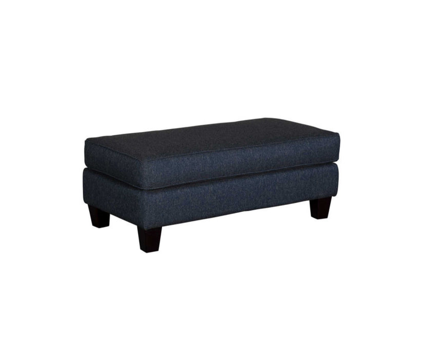 Southern Home Furnishings - Truth Dare Ottoman in Navy - 2333 Truth or Dare Navy Ottoman-MTO - GreatFurnitureDeal