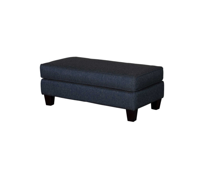 Southern Home Furnishings - Truth Dare Ottoman in Navy - 2333 Truth or Dare Navy Ottoman-MTO - GreatFurnitureDeal