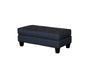 Southern Home Furnishings - Truth Dare Ottoman in Navy - 2333 Truth or Dare Navy Ottoman-MTO - GreatFurnitureDeal