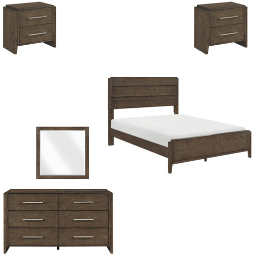Homelegance - Emmett 5 Piece California King Bedroom Set in Dark Walnut - 2335K-1CK-5SET - GreatFurnitureDeal