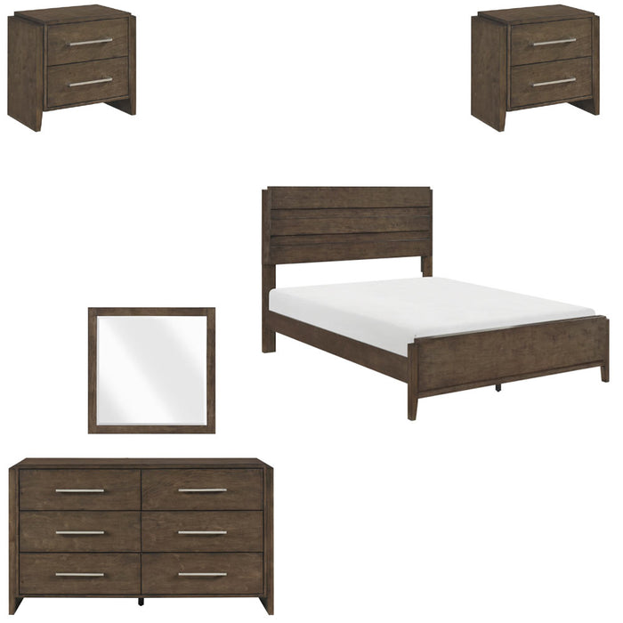 Homelegance - Emmett 5 Piece California King Bedroom Set in Dark Walnut - 2335K-1CK-5SET - GreatFurnitureDeal