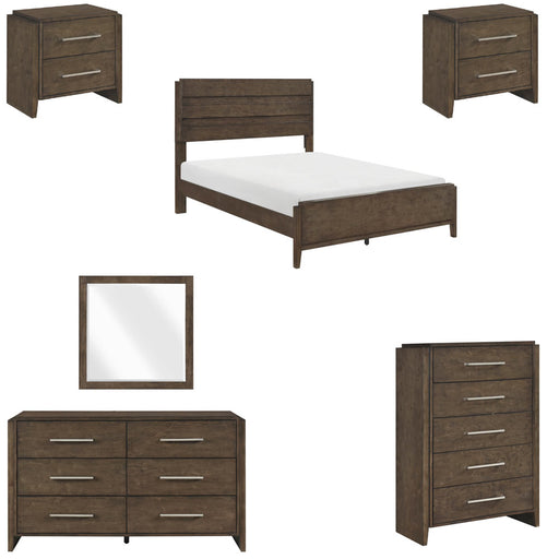 Homelegance - Emmett 6 Piece California King Bedroom Set in Dark Walnut - 2335K-1CK-6SET - GreatFurnitureDeal