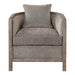 Uttermost - Viaggio Gray Chenille Accent Chair - 23359 - GreatFurnitureDeal