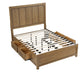 Homelegance - Charlotte 5 Piece Queen Bedroom Set in Light Brown - 2336-1*9 - GreatFurnitureDeal