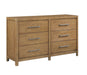 Homelegance - Charlotte 5 Piece King Bedroom Set in Light Brown - 2336K-1EK*9 - GreatFurnitureDeal