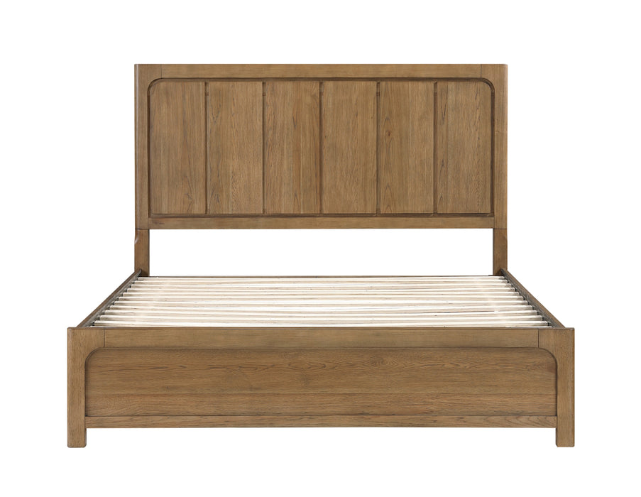 Homelegance - Charlotte King Platform Bed with Storage Side Rails in Light Brown - 2336K-1EK* - GreatFurnitureDeal