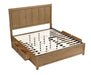 Homelegance - Charlotte King Platform Bed with Storage Side Rails in Light Brown - 2336K-1EK* - GreatFurnitureDeal