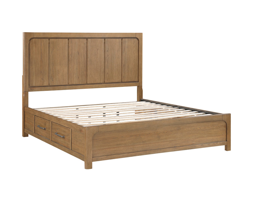 Homelegance - Charlotte 5 Piece Queen Bedroom Set in Light Brown - 2336-1*9
