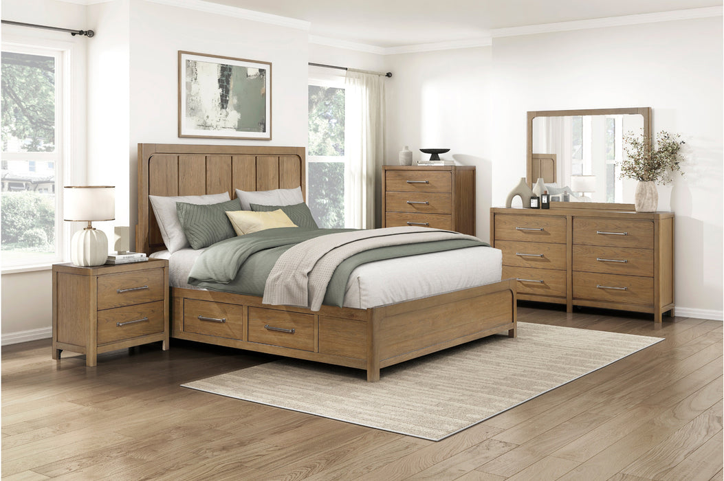 Homelegance - Charlotte 5 Piece California King Bedroom Set in Light Brown - 2336K-1CK*9 - GreatFurnitureDeal