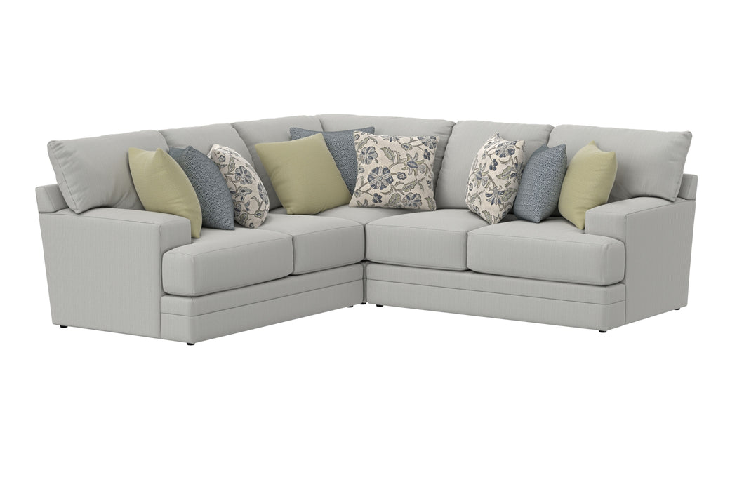 Jackson Furniture - Stockbridge 3 Piece Sectional Sofa in Slate - 234046-59-42-SLATE - GreatFurnitureDeal