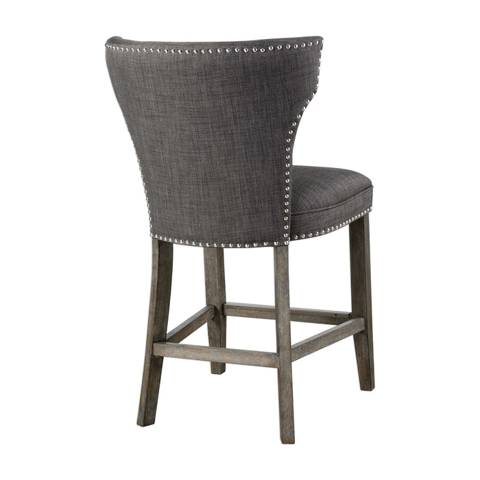 Uttermost - Arnaud Charcoal Counter Stool - 23433