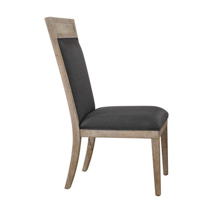 Uttermost - Encore Dark Gray Armless Chair - 23440