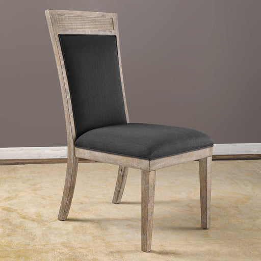 Uttermost - Encore Dark Gray Armless Chair - 23440 - GreatFurnitureDeal