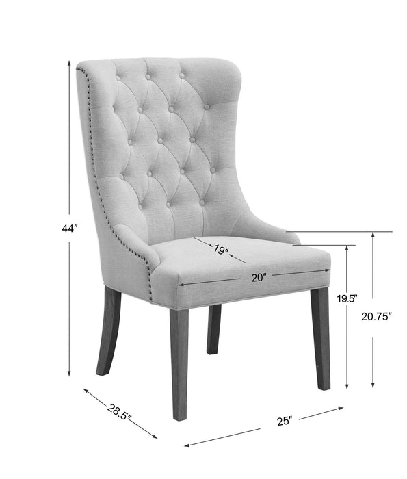Uttermost- Rioni Tufted Wing Chair - 23473