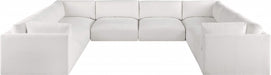 Meridian Furniture - Ease 152" Fabric Upholstered 8 Piece Modular Sectional - 696Cream-Sec8A - GreatFurnitureDeal