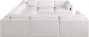 Meridian Furniture - Ease 152" Fabric Upholstered 8 Piece Modular Sectional - 696Cream-Sec8A - GreatFurnitureDeal