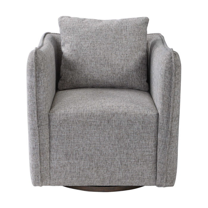 Uttermost - Corben Gray Swivel Chair - 23492 - GreatFurnitureDeal