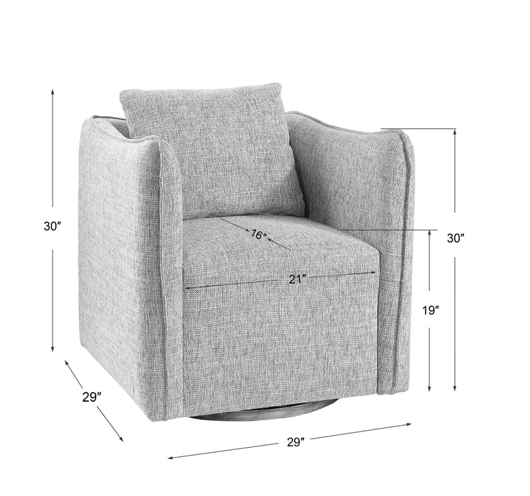Uttermost - Corben Gray Swivel Chair - 23492