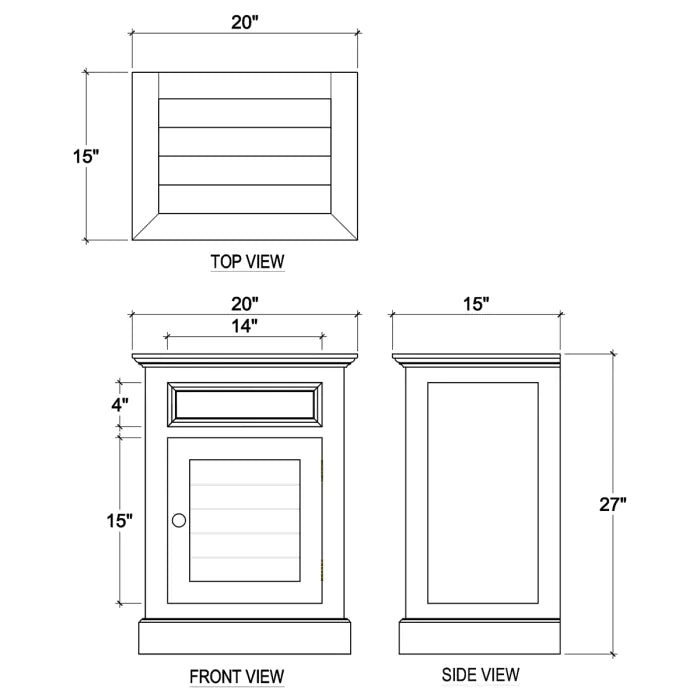Bramble - Summerville Small Nightstand Cabinet - BR-23496 - GreatFurnitureDeal