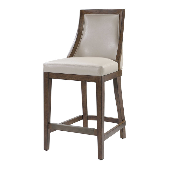 Uttermost - Purcell Leather Counter Stool - 23501