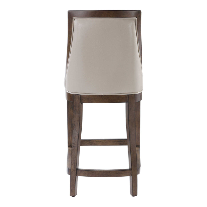 Uttermost - Purcell Leather Counter Stool - 23501