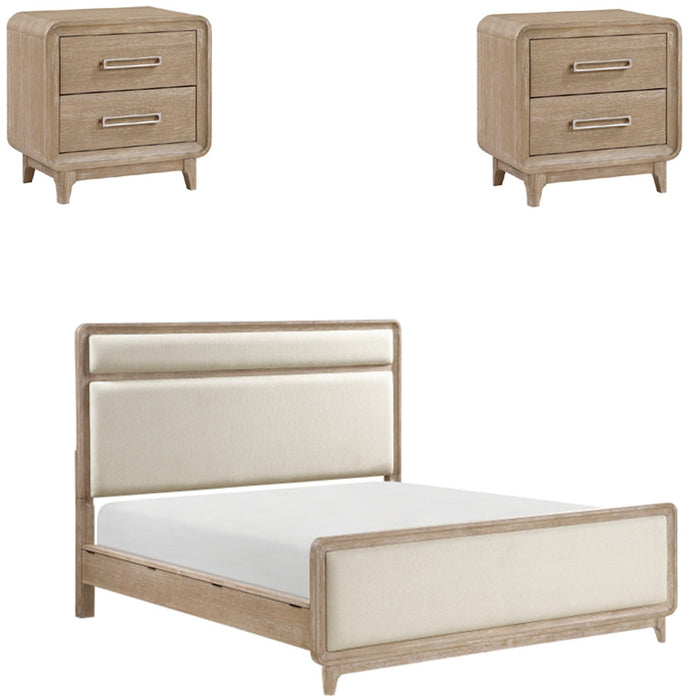 Homelegance - Wilshire 3 Piece King Bedroom Set in Natural - 2350K-1EK-3SET - GreatFurnitureDeal