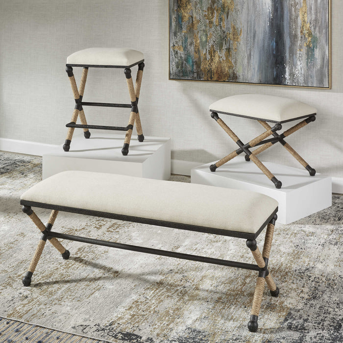 Uttermost - Firth Oatmeal Bench - 23528 - GreatFurnitureDeal