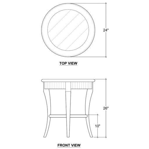 Bramble - Bradley Round Side Table - BR-23539 - GreatFurnitureDeal