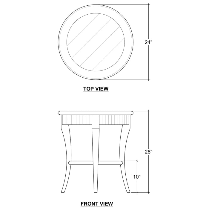 Bramble - Bradley Round Side Table - BR-23539 - GreatFurnitureDeal