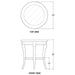 Bramble - Chardonnay Side Table in Straw Wash - 23539AFD----- - GreatFurnitureDeal