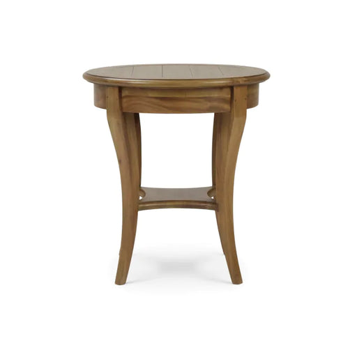 Bramble - Bradley Round Side Table in Antique French Oak - 23539AFD----- - GreatFurnitureDeal