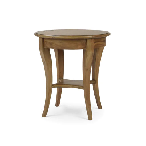 Bramble - Bradley Round Side Table in Antique French Oak - 23539AFD----- - GreatFurnitureDeal
