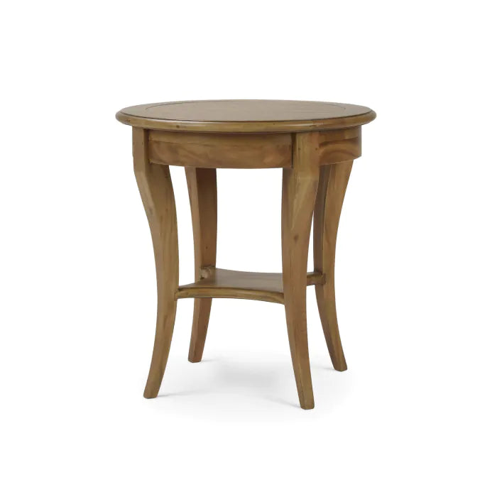 Bramble - Bradley Round Side Table in Antique French Oak - 23539AFD----- - GreatFurnitureDeal