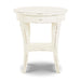 Bramble - Bradley Round Side Table in White Harvest - 23539WHD----- - GreatFurnitureDeal