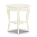 Bramble - Bradley Round Side Table in White Harvest - 23539WHD----- - GreatFurnitureDeal